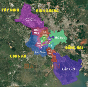 Danh Sách Bản Đồ Hành Chính TP.HCM